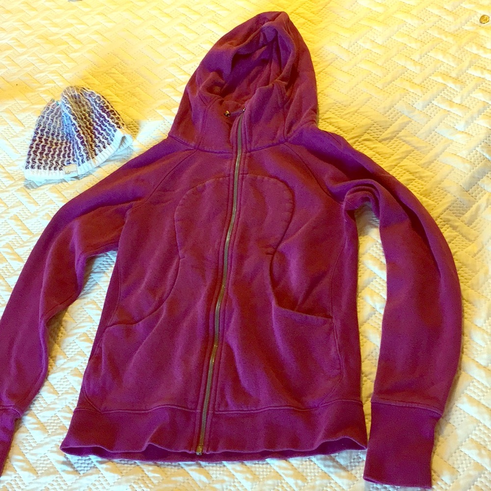 Lululemon scuba sweatshirt size 8 purple